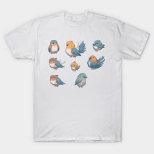 Cute Birds Sticker Pack 2 T-Shirt